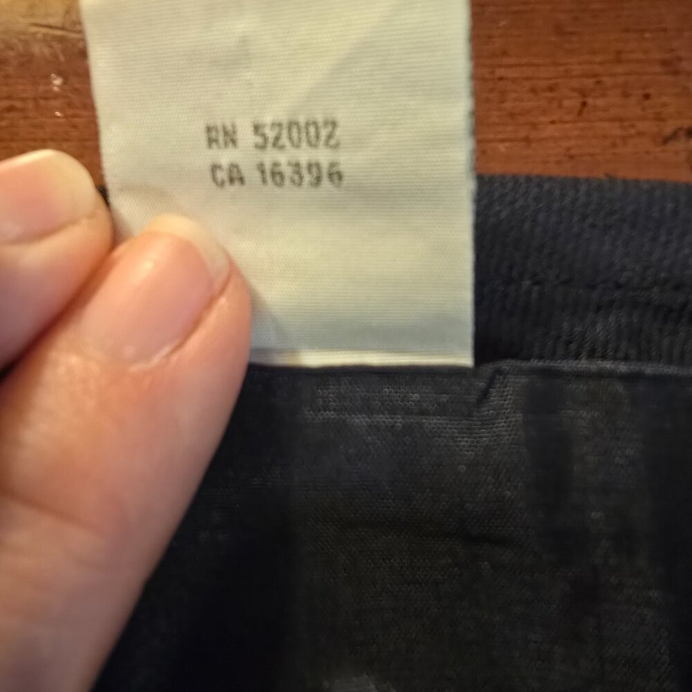 Skirt Navy Rayon Pockets Lined Liz Claiborne Collection size 12 1990s - Picture 8 of 12